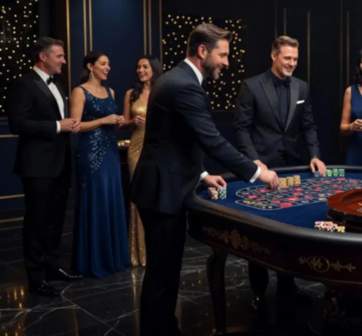 Mobilne eventy casino na eleganckim evencie firmowym w Polsce